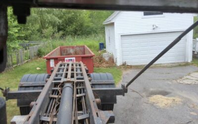 20 yard dumpster rental delivered in Methuen, MA for a garage clean-out.