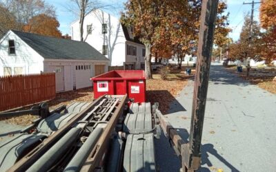 30 yard dumpster delivered in Billerica, MA for a garage clean-out.