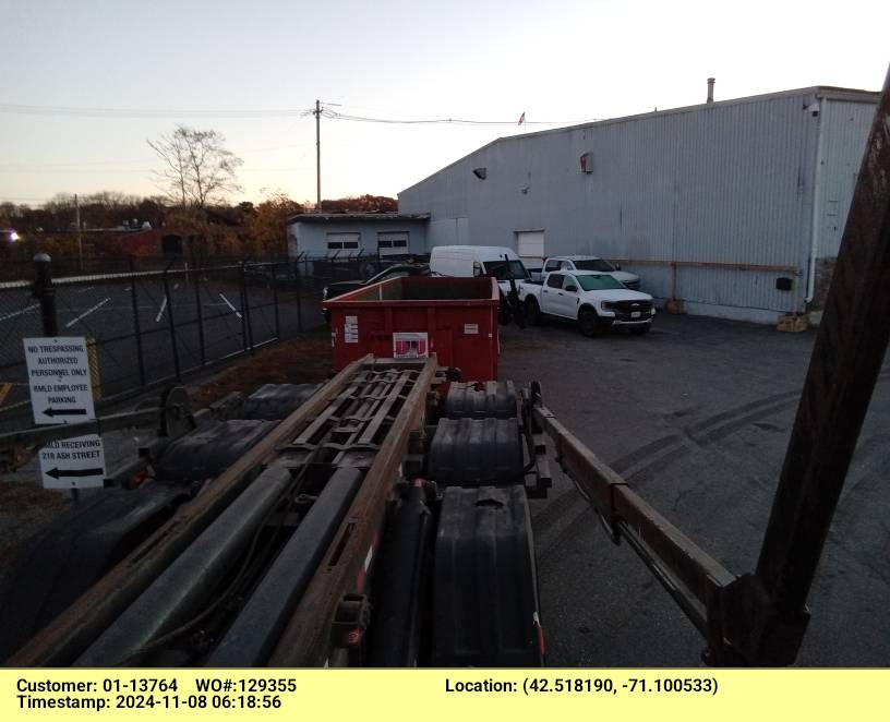 30 yard dumpster rental delivered in Reading, MA for a building clean-out.