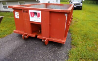 10 yard dumpster delivered to a house in Haverhill, MA for a cleanout.