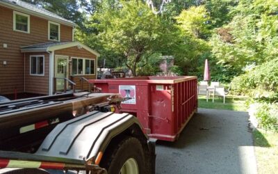 15 yard dumpster delivered in Manchester, MA for a house clean-out.