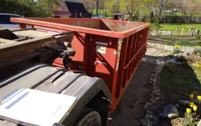 15 yard dumpster delivered to a residence in West Newbury, MA
