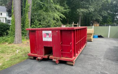 15 yard dumpster rental for a flooring project in Andover MA