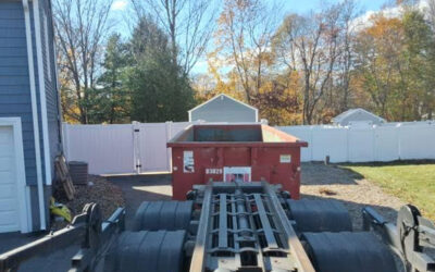 30 yard dumpster rental delivered in Lynnfield, MA for a garage/house clean-out