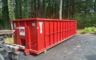 30 yard dumpster rental to dispose of yard waste and stumps in North Reading, MA