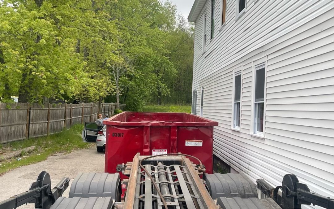 30 yard dumpster rental in Methuen, MA because our customer is moving. They disposed of furniture, clothes, other household items.