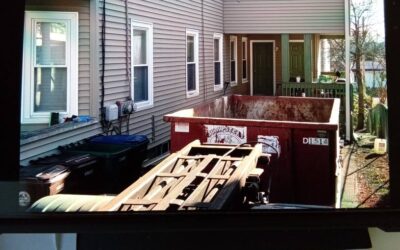 15 yard dumpster rental delivered in Lowell, MA for junk removal