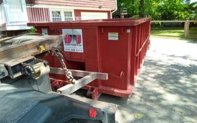 15 yard dumpster delivered in Hudson, NH for a house clean-out.