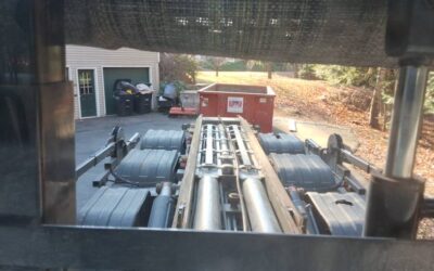 15 yard dumpster delivered in Danville, NH for a garage/house clean-out.