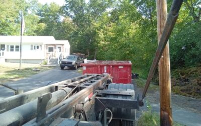 15 yard dumpster delivered in Wilmington, MA for a small construction project