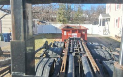 30 yard dumpster delivered in Danvers, MA for a shed/house clean-out