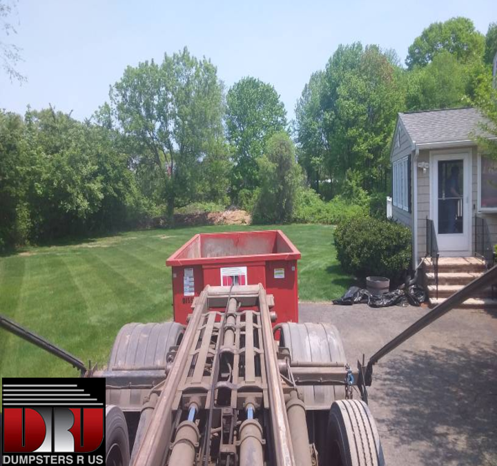 15 yard dumpster rental for a household cleanup job in Dracut.