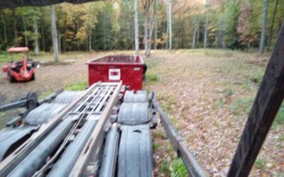 30 yard dumpster delivered in Newton, NH for stump removal