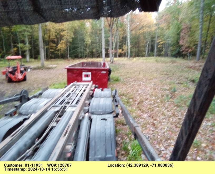 30 yard dumpster delivered in Newton, NH for stump removal