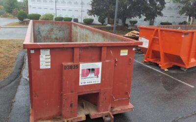 30 yard dumpster rental delivered in Salem, NH for a construction project.