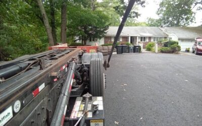 15 yard dumpster delivered in North Reading, MA for a house clean-out.