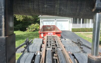 20 yard dumpster delivered in North Andover, MA for a clean-out.