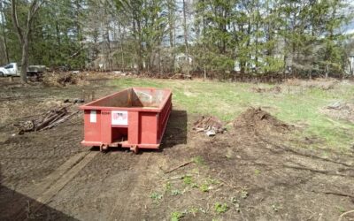 20 yard dumpster delivered in Lexington, MA for steel removal.