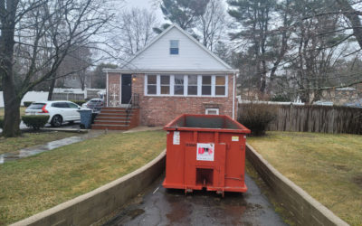 30 yard dumpster was rented to prep a home for sale in North Reading, MA.