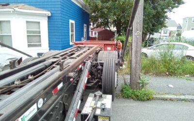 15 yard dumpster delivered in Gloucester, MA for a small construction project.