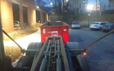 30 Yard Dumpster delivered to a construction site in North Andover, MA.