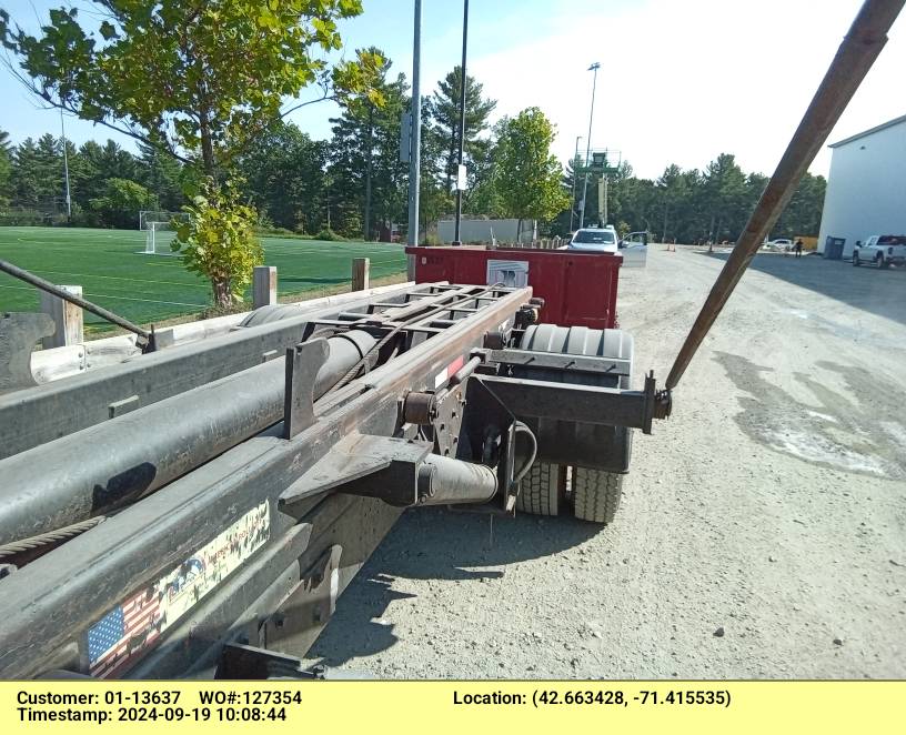 15 yard dumpster delivered in Tyngsborough, MA for ABC removal