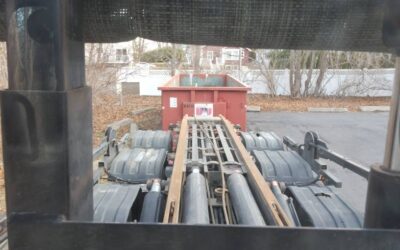 30 yard dumpster delivered in Manchester, MA for a building clean-out