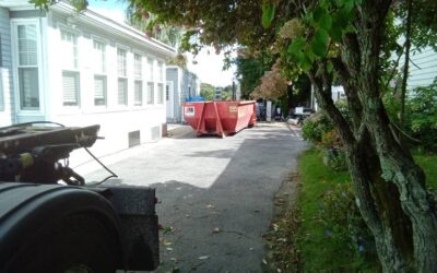 15 yard dumpster rental delivered in Dracut, MA for a house clean-out.