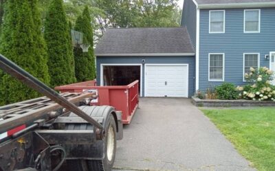 10 yard dumpster delivered in Haverhill, MA for metal removal.