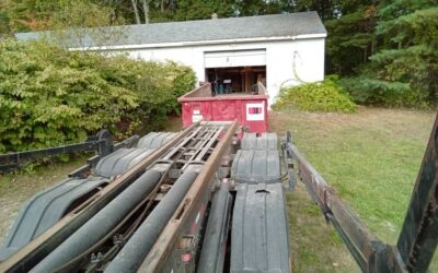 30 yard dumpster rental delivered in Methuen, MA for a garage clean-out.