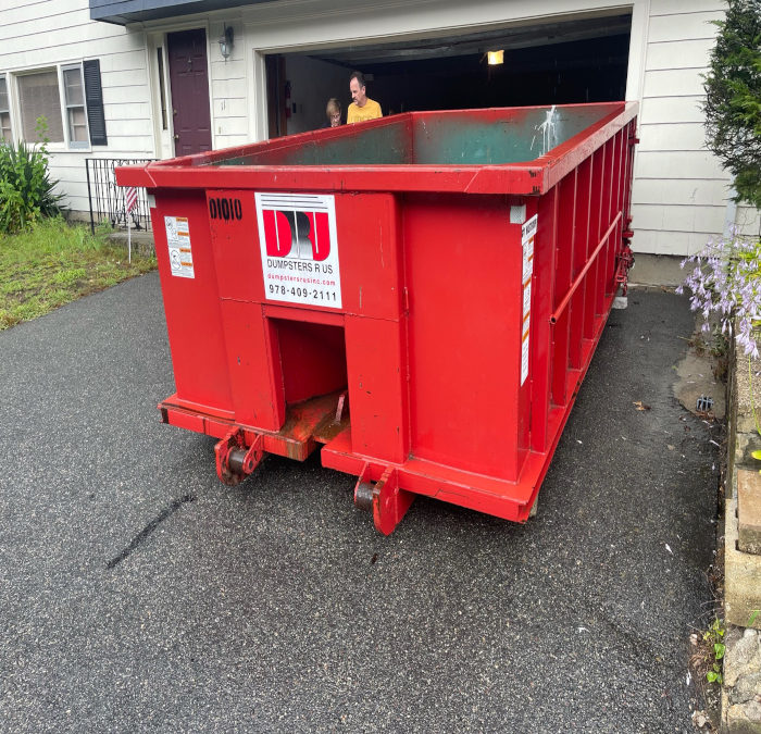 10 yard dumpster rented to dispose of household junks Woburn