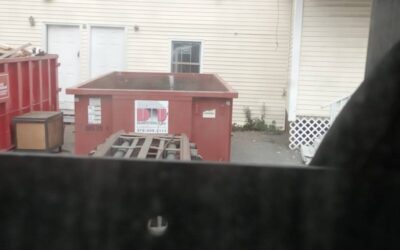 15 yard dumpster rental delivered in Lowell, MA for a house clean-out.