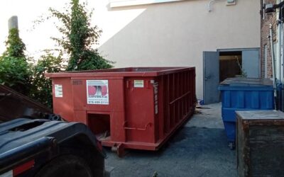 15 yard dumpster delivered in Danvers, MA for a building cleanout