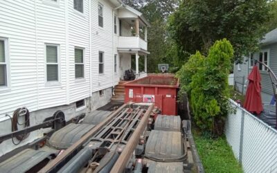 30 yard dumpster rental in Methuen, MA for a construction project.