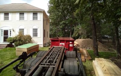 30 yard dumpster with a 4 ton weight limit delivered in North Andover, MA