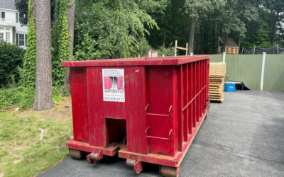 15 yard dumpster rental in Andover, MA for household junk and construction debris