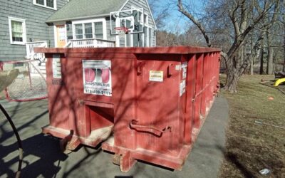 15 yard dumpster with a 3 ton max delivered in Danvers, MA for a house clean-out.