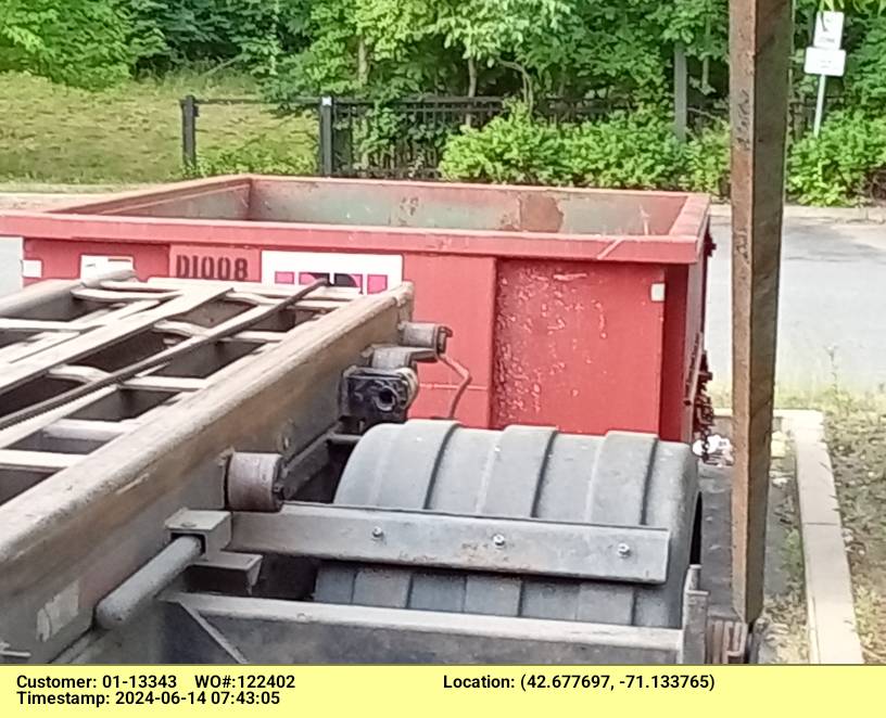 10 yard dumpster rental, with a 1 ton limit delivered, in Andover, MA for a small construction project.