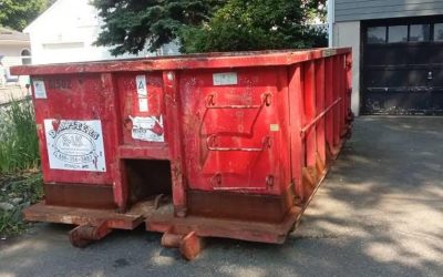 10 Yard Dumpster Rental Pickup in Danvers, MA for a Living Room Renovation | Dumpsters R Us, Inc