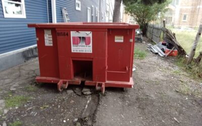 15 yard dumpster delivered in Lawrence, MA for junk removal.