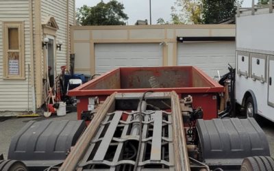 15 yard dumpster was delivered to Lawrence, MA for a cleanout.