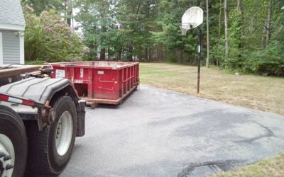 10 yard dumpster rental delivered in Wenham, MA for junk removal.