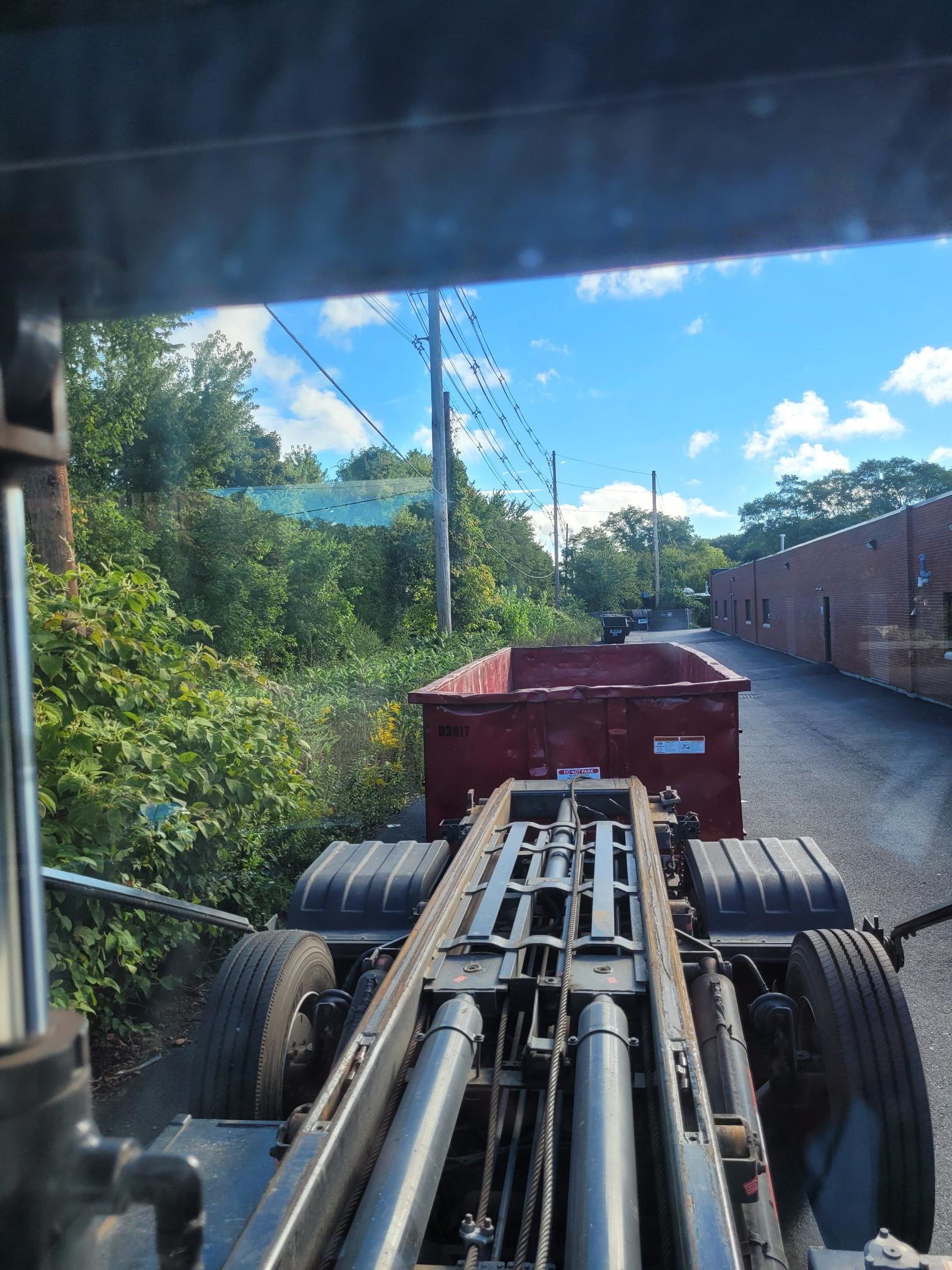 30 yard dumpster delivered to a business in Peabody, MA for a cleanout