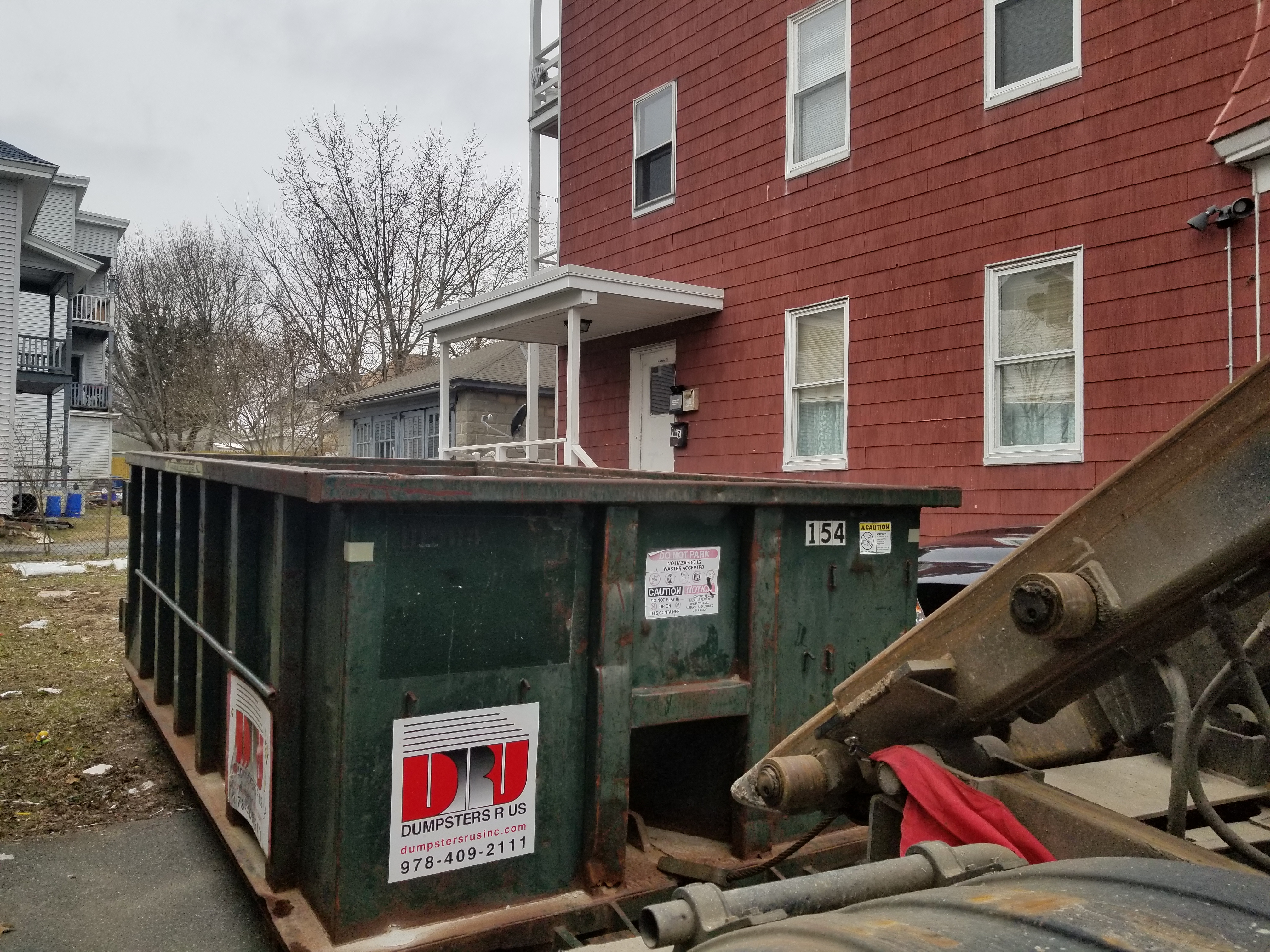10 yard dumpster rented for construction materials Dumpsters R Us, Inc