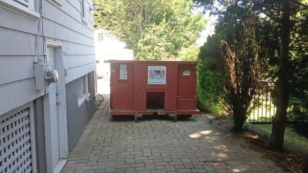 10-Yard Dumpster Rental in Medford, MA for renovation project