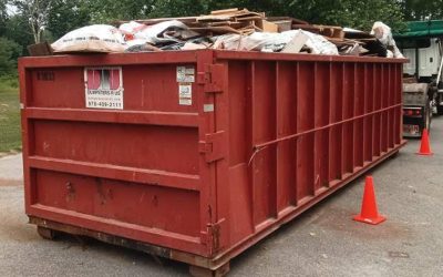 30-Yard Construction Dumpster Swap Completed in Andover, MA