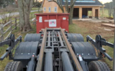 30 yard dumpster rental delivered in Hamilton, MA for junk removal.