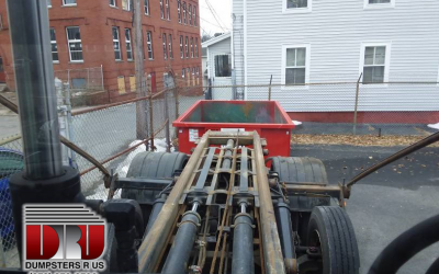 10 yard dumpster rental to dispose of rugs, cabinets, shelving, and garage junk Haverhill MA