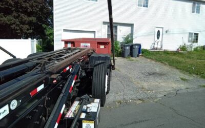 15 yard dumpster rental delivered in Methuen, MA for a garage clean-out.