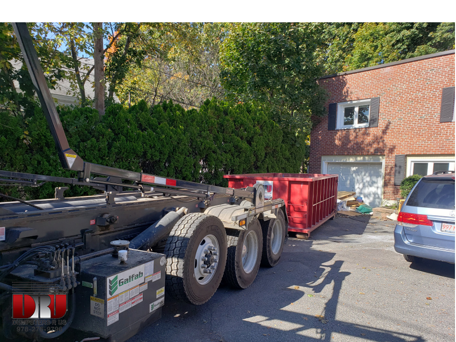 Dumpster rental to dispose of concrete in Lowell, MA